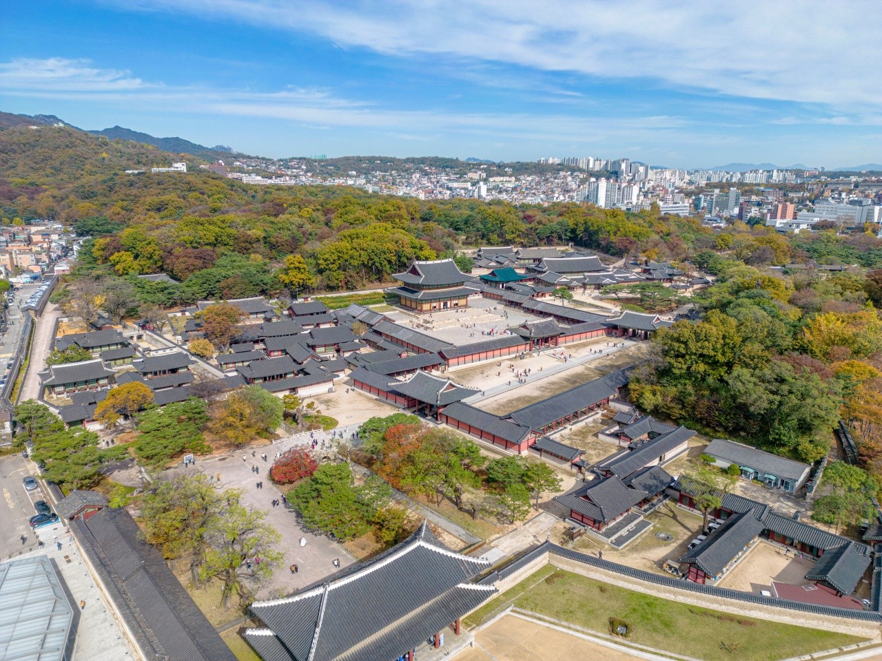 창덕궁 항공뷰. / ⓒ한국관광콘텐츠랩-황성훈