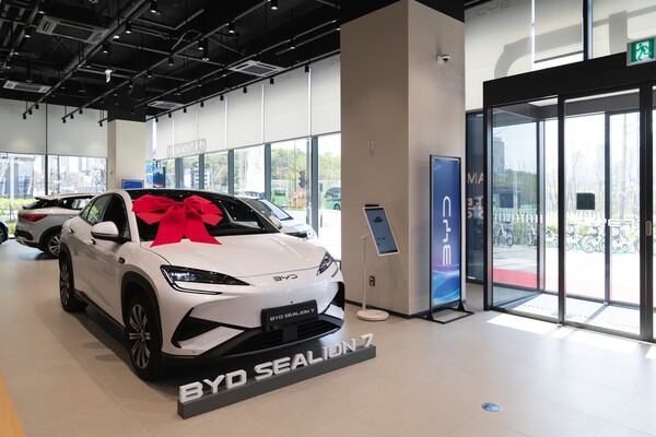 삼천리EV BYD Auto 강동 전시장 내부 (사진=삼천리그룹 제공)