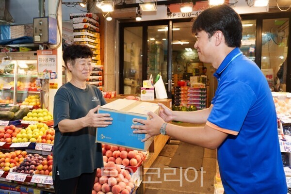 CJ대한통운 오산 오색시장 배송접수센터 설치