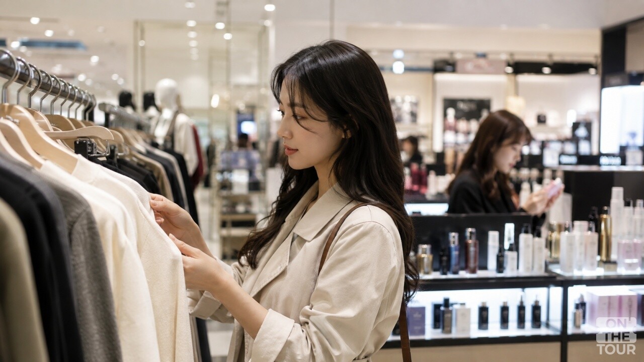 용산 아이파크몰 패션파크 쇼핑 풍경. (AI 생성) / 온더투어