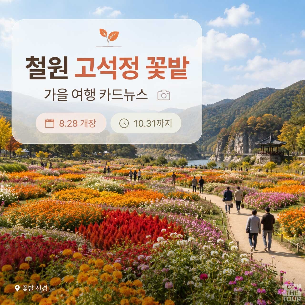 철원 고석정 꽃밭의 개장 일정 (AI 생성). / 온더투어