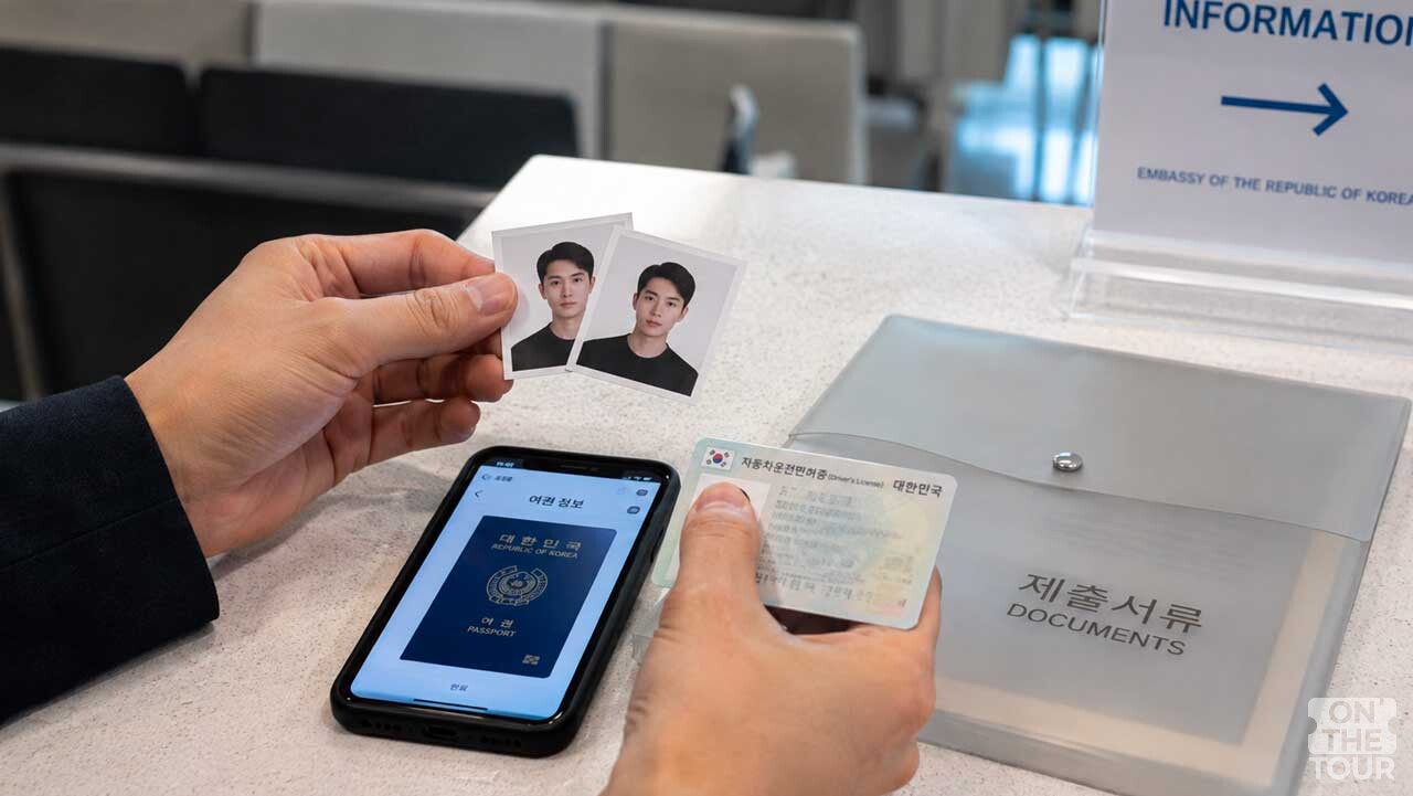 재외공관에 제출할 발급 필수 서류. (AI 생성) / 온더투어