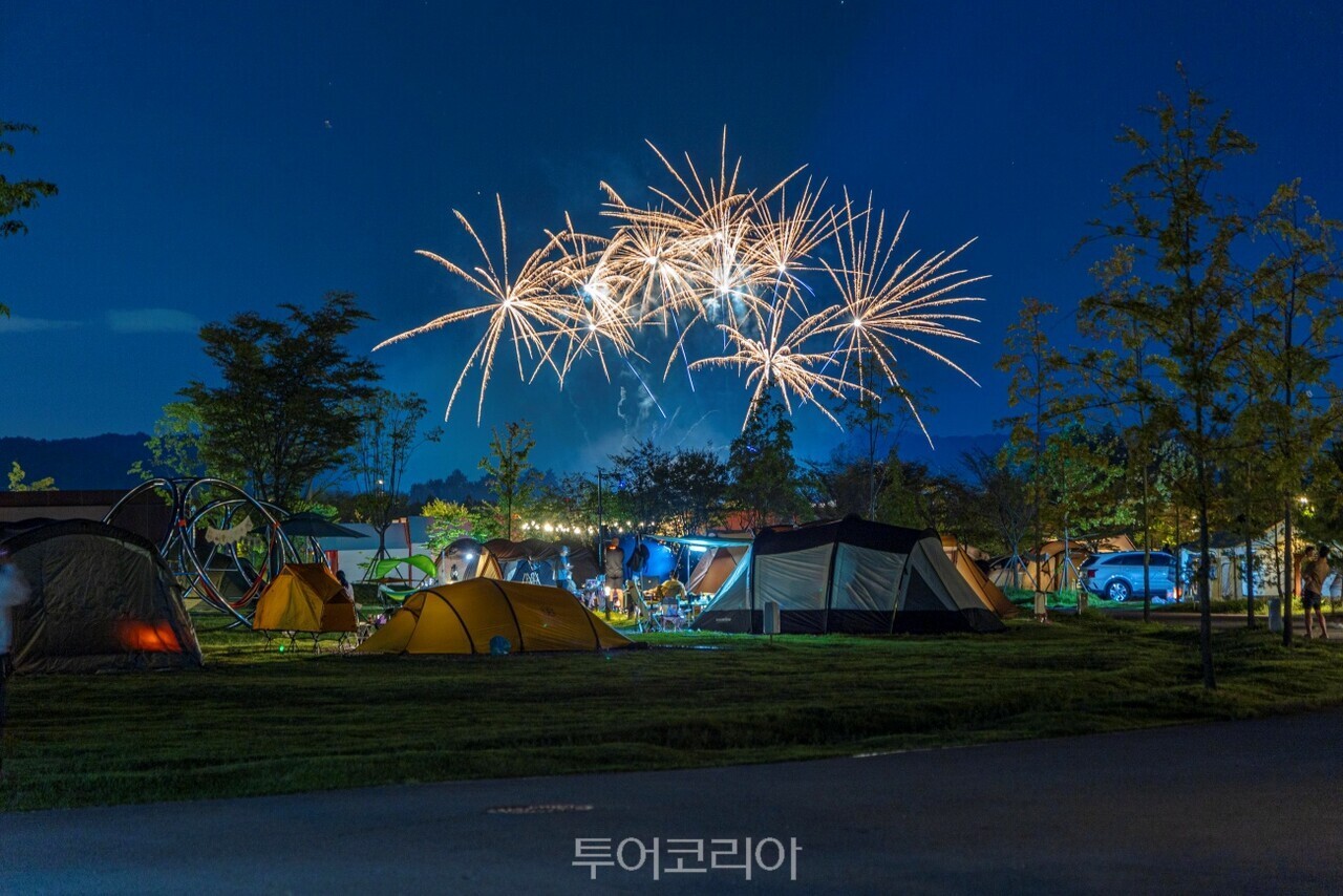 평화누리캠핑장 전경 / 사진-경기관광공사