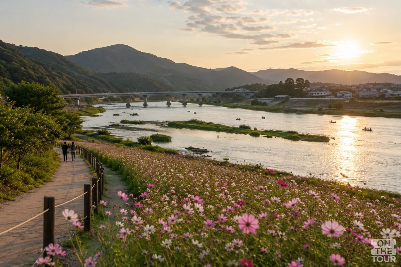 강가 산책로 전경. (AI 생성) / 온더투어