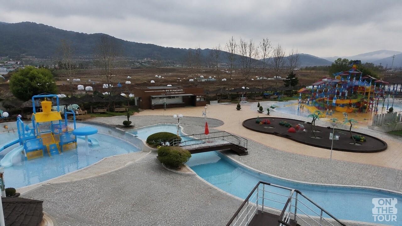 아산 도고온천 항공뷰. (AI 생성) / 온더투어