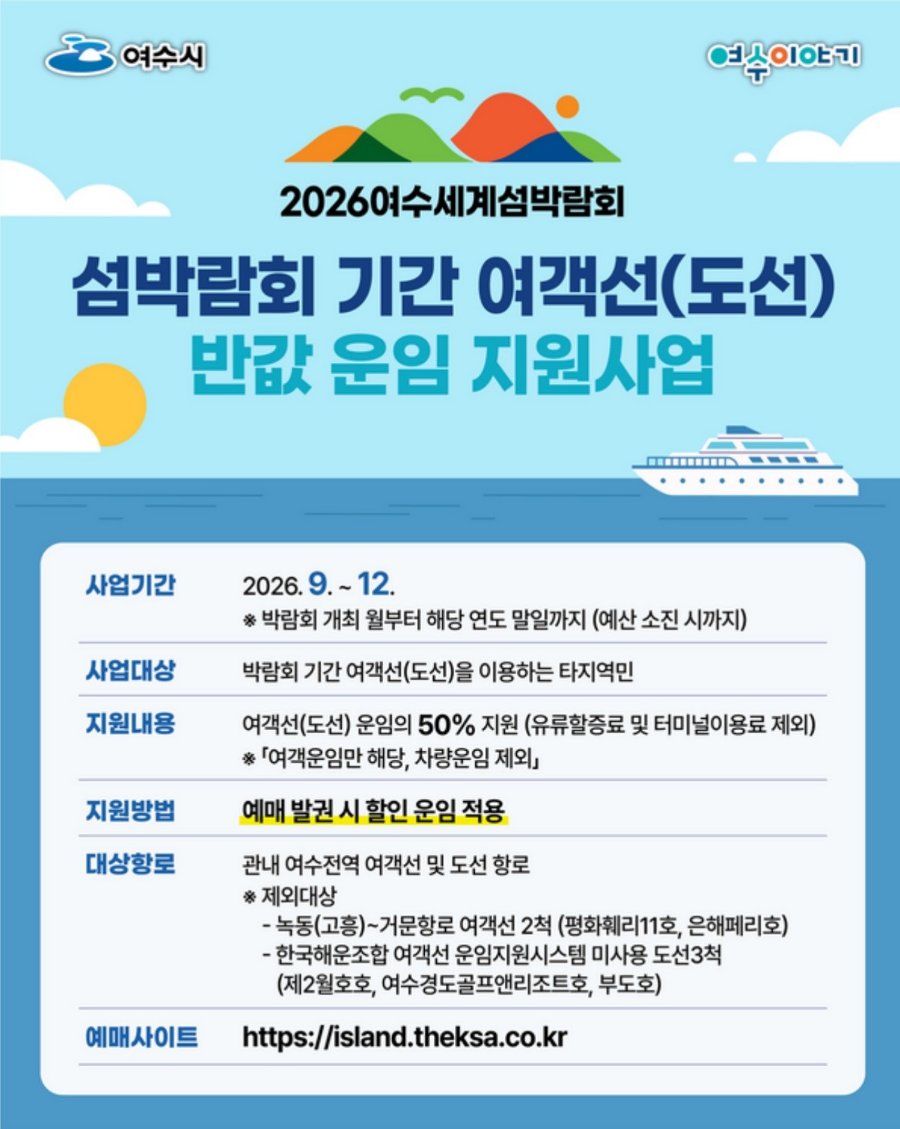 2026 여수세계섬박람회 포스터. / 여수세계섬박람회 제공