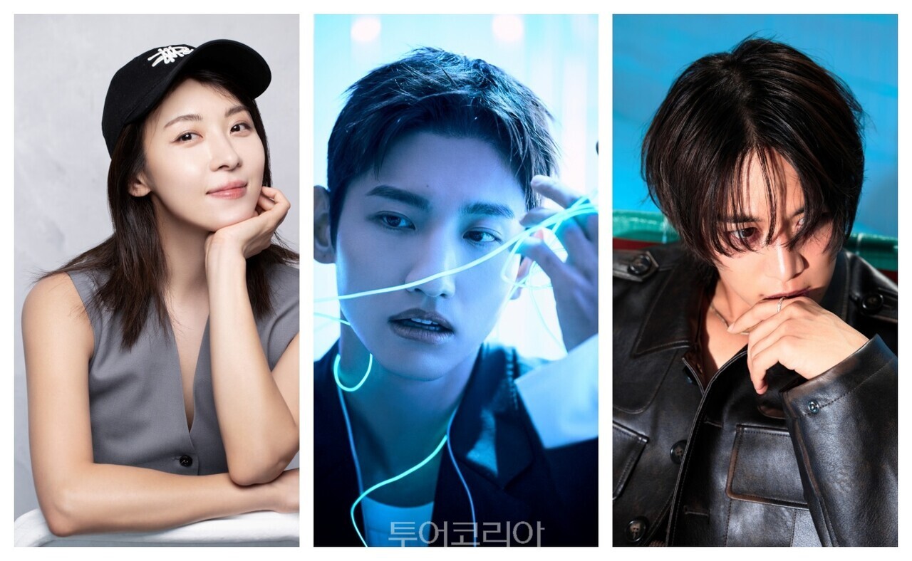 (왼쪽부터)올해 GPSS에 참석하는 배우 하지원, 가수 동방신기(TVXQ!) 최강창민, 샤이니 민호 /사진-싱가포르관광청​