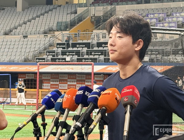 국가대표 투수 최민석(사진=더게이트 배지헌 기자)