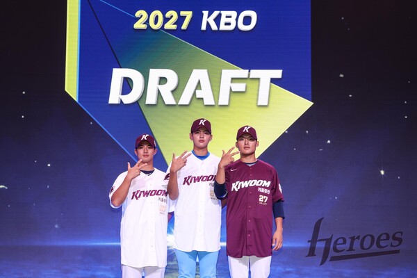 키움 히어로즈의 2027 신인들(사진=키움)