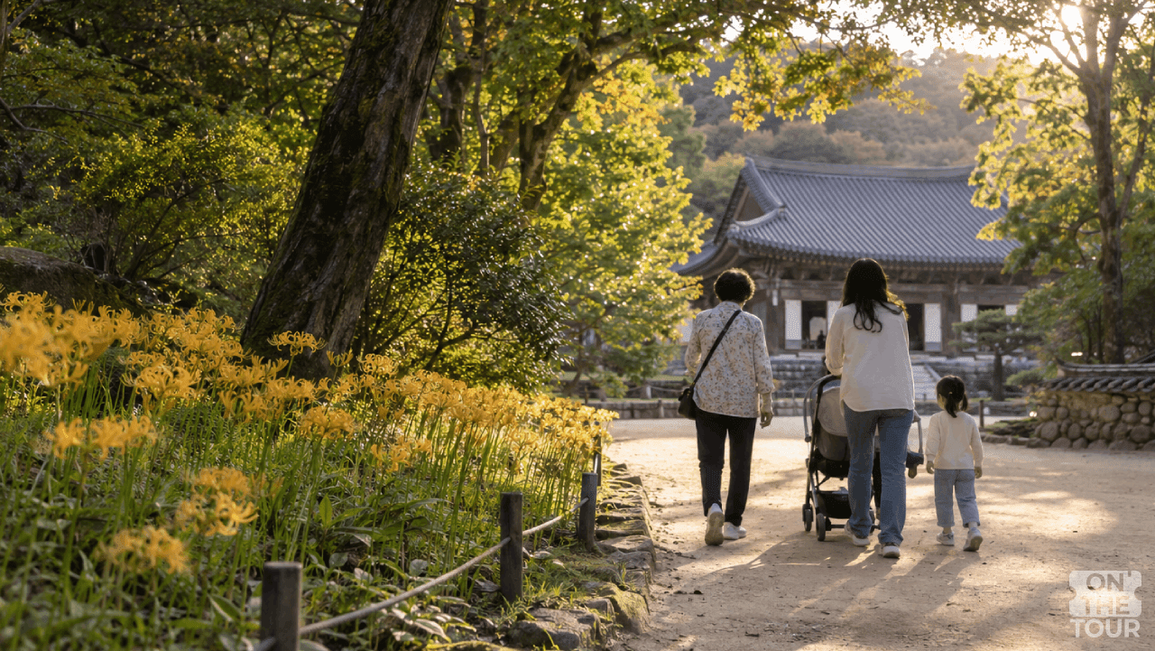 내소사 대웅보전의 고즈넉한 모습. (AI 생성) / 온더투어