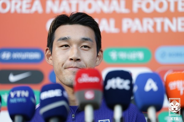 송민규(남자 축구대표팀). 대한축구협회 제공