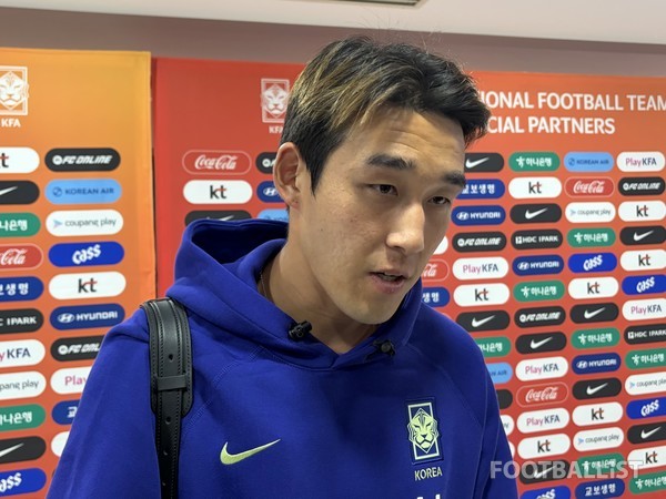 송민규(남자 축구대표팀). 김진혁 기자
