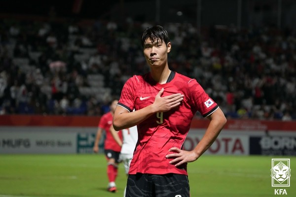 이영준(아시안게임 대표팀). 대한축구협회 제공