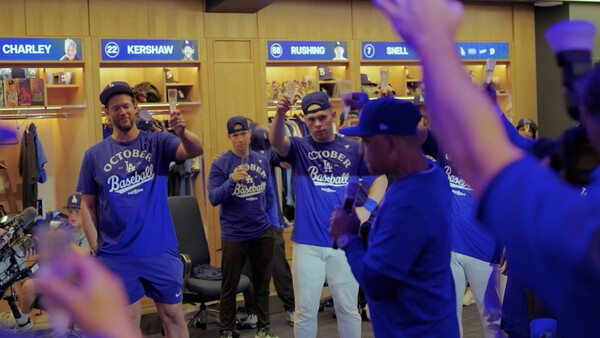 지구 우승을 확정한 다저스(사진=MLB.com)