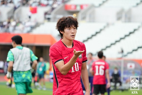 배준호(아시안게임 대표팀). 대한축구협회 제공