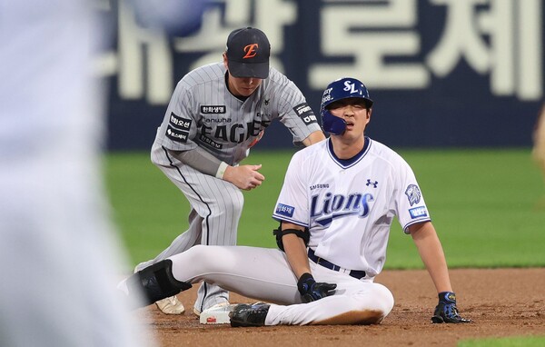부상으로 이탈한 구자욱(사진=삼성)