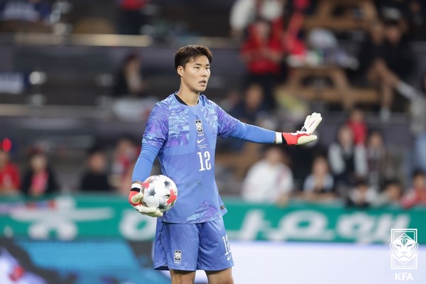 송범근(남자 축구대표팀). 대한축구협회 제공