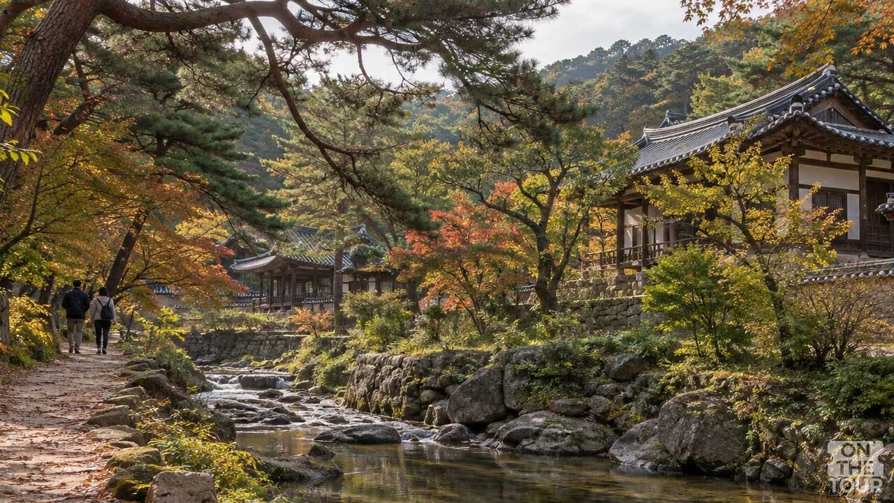 죽계천을 따라 이어지는 영주 소수서원 산책길. (AI 생성) / 온더투어