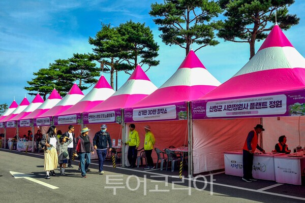 사진 / 산청한방약초축제장의 체험존_투어코리아 유지훈 기자