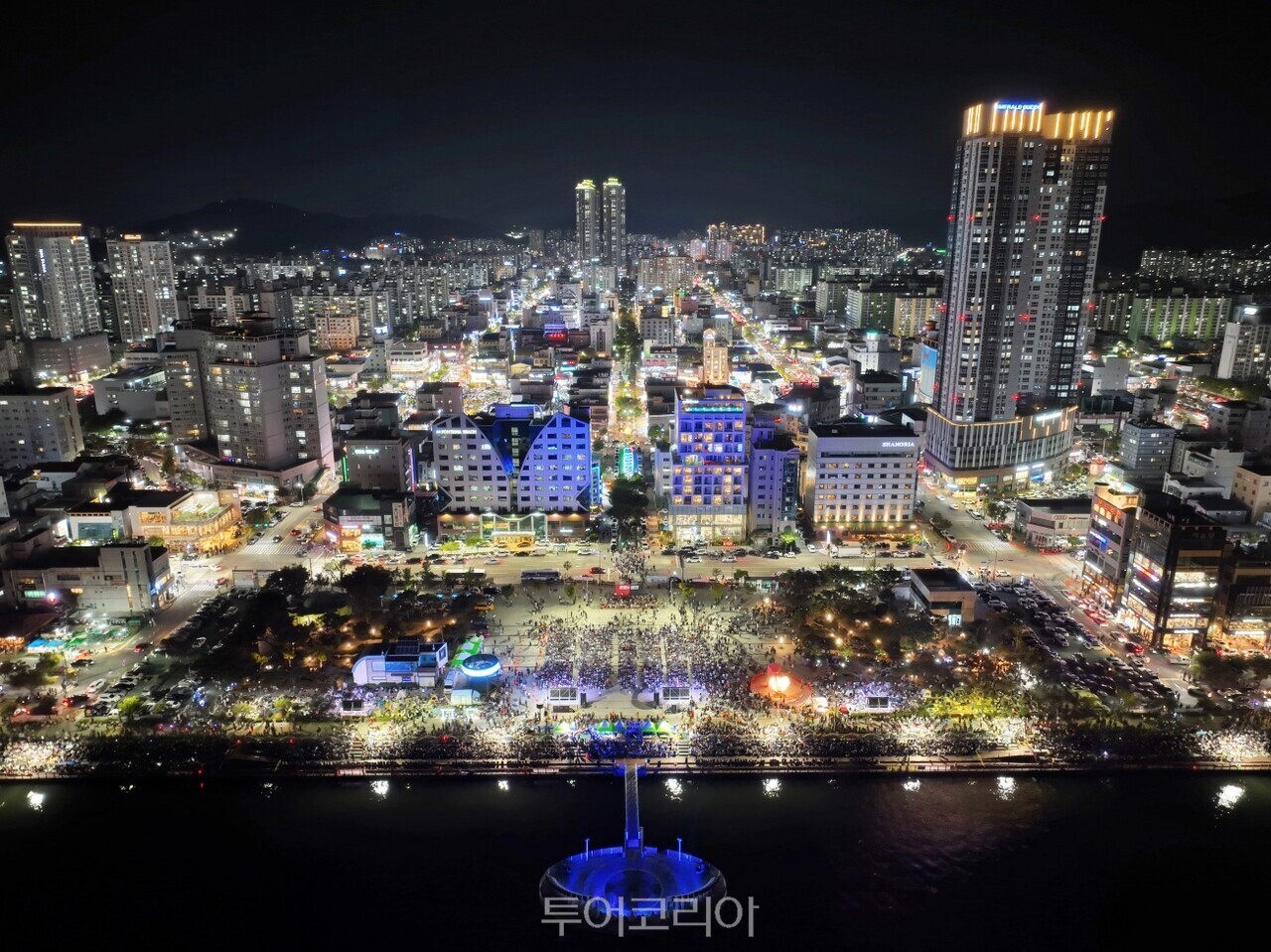 목포 해상W쇼 야경