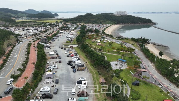 지난해 오시아노관광단지에서 열린 캠핑관광박람회장 풍경/사진=해남군