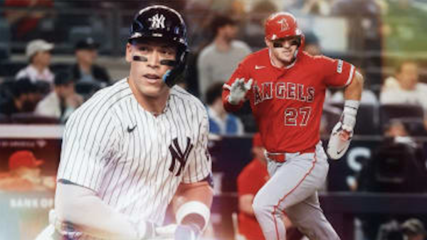 애런 저지와 마이크 트라웃(사진=MLB.com)