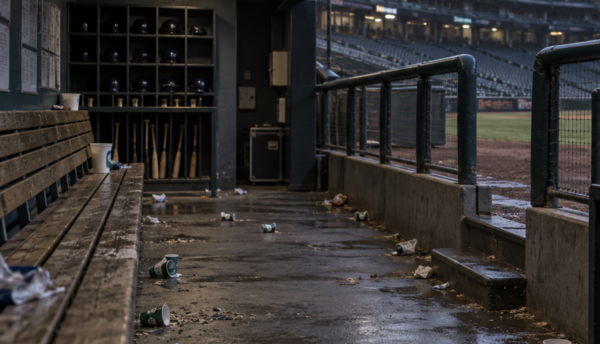 선수들이 사라진 더그아웃. MLB 직장폐쇄가 가져올 풍경이다.