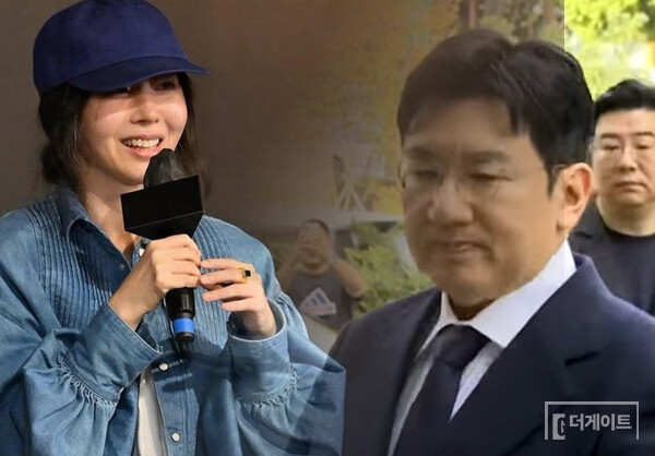 민희진 전 어도어 대표(사진 왼쪽부터)와 방시혁 하이브 의장 (사진=각 사 제공)
