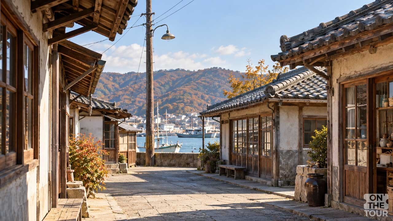 옛 어촌의 정취를 담은 장생포 옛마을 골목. (AI 생성) / 온더투어