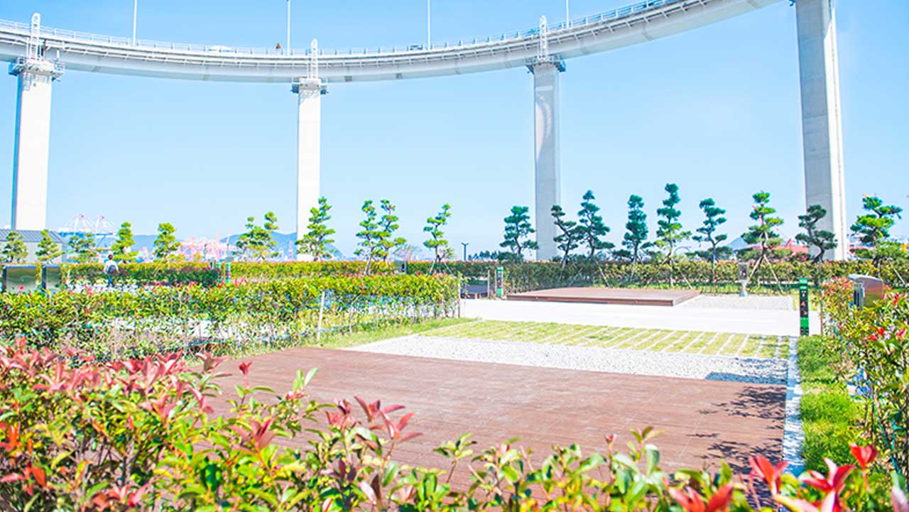 영도 마리노 오토캠핑장의 오토사이트. / 영도 마리노 오토캠핑장