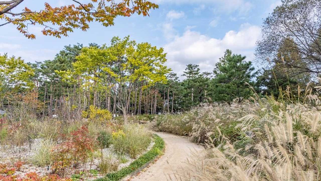 경남 거창 창포원 정원 산책로. / 대한민국 구석구석