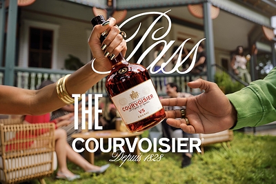 Courvoisier celebrates generous hospitality with “Pass The Courvoisier,” its first global campaign in nearly 20 years. Directed by Ibra Ake and shot in Atlanta, the film follows a bottle passed between guests at a lively house party. Photo: Ibra Ake for Pass The Courvoisier Courvoisier celebrates generous hospitality with “Pass The Courvoisier,” its first global campaign in nearly 20 years. Directed by Ibra Ake and shot in Atlanta, the film follows a bottle passed between guests at a lively house party. Photo: Ibra Ake for Pass The Courvoisier