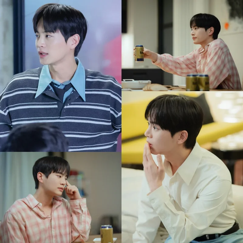 강태주가 '내가 떨릴 수 있게'에서 장난기와 다정함을 오가는 윤지오를 연기하며 반전 매력을 더하고 있다. / 사진=티빙