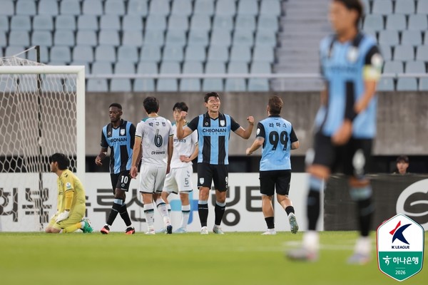 이준호(천안시티FC). 한국프로축구연맹 제공 