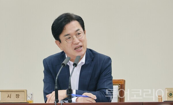 ▲발언 중인 허태정 대전시장.