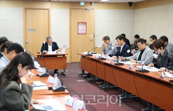 황준기 제2부시장 주재로 '부지 조성·팹 착공 지원 종합대책 태스크포스' 첫 회의를 열었다/투어코리아뉴스 정명달 기자   사진=용인시