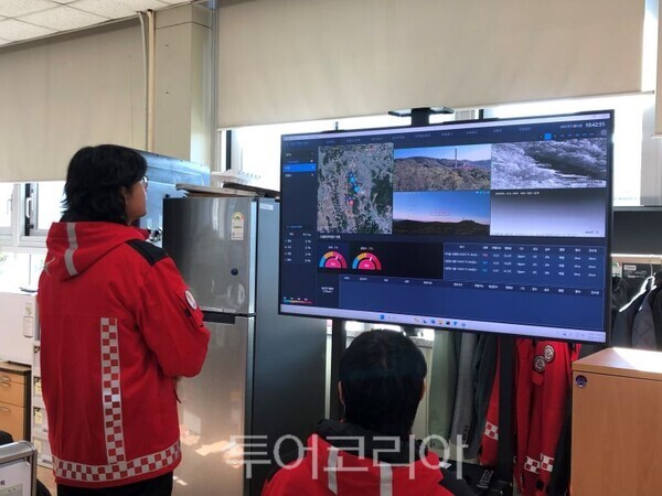 인공지능(AI) 기반 산불 감시체계/투어코리아뉴스 정명달 기자 사진=광명시