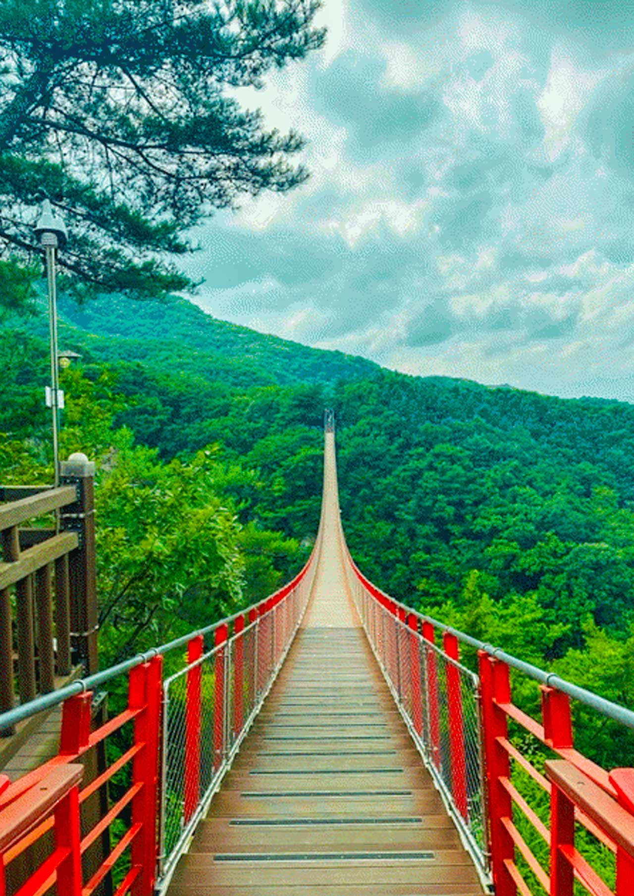 경기 파주 감악산 출렁다리 입구. / 파주 문화관광