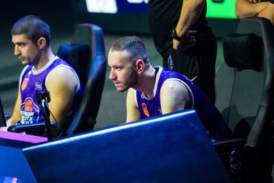 Phygital Basketball Athletes playing on the digital side