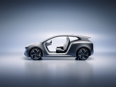 En el Lucid Investor Day 2026, la empresa presentó Lunar, un concepto de robotaxi especialmente diseñado y basado en la plataforma Midsize. (PRNewsfoto/Lucid Group)