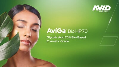 AviGa™ Bio HP70 by Avid Organics is a 70% bio-based cosmetic-grade glycolic acid, offering high purity and scalable supply for global personal care and skincare formulations.