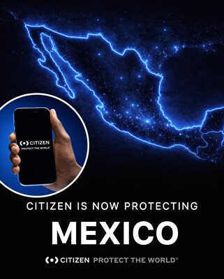 Citizen, la aplicación de seguridad pública líder en Estados Unidos, se enorgullece en anunciar su expansión en todo México, para brindar cobertura de seguridad en tiempo real a la Ciudad de México, Tijuana y Guadalajara.