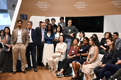China's Lobster Fever session with Alex Yang Yi, Co-founder, Chief Operation Officer and Chief Financial Officer, Tuya, People's Republic of China; Cathy Li, Head, Centre for AI Excellence; Member of the Executive Committee, World Economic Forum; Zhang Ying, Professor of Marketing and Behavioural Science, Guanghua School of Management, Peking University, People's Republic of China during the Annual Meeting of the New Champions in Dalian, People's Republic of China, on 24/6/2026 from 14:00 to 14:30 in the Dalian International Conference Center - Hub 4 (Zone E), Hub. (china lobster fever). ©2026 World Economic Forum