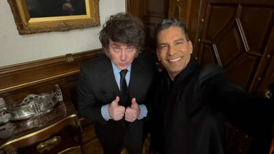 Presidente Javier Milei con Ismael Cala