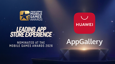 HUAWEI AppGallery nominated for ”Leading App Store Experience” at the Pocket Gamer Mobile Games Awards 2026.