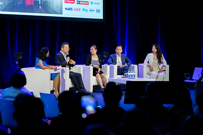 On June 24, Neolix Executive President Will Zhao (second from left), joined a panel discussion with industry leaders at CGF, to discuss how commercially proven robotics can support retail and supply chain operations.