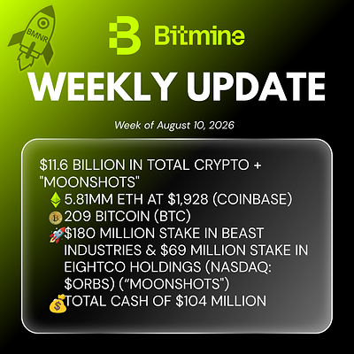 Actualización semanal de Bitmine