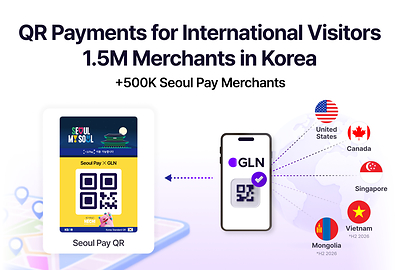GLN amplía su red de pagos mediante códigos QR a aproximadamente 1,5 millones de comercios de todo el país gracias a la integración con Seoul Pay