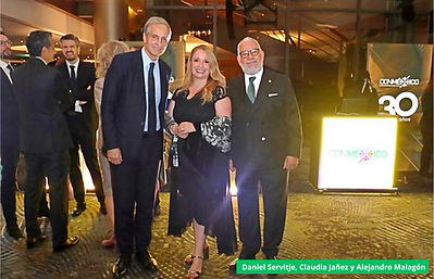 Daniel Servitje, Claudia Jañez y Alejandro Malagón